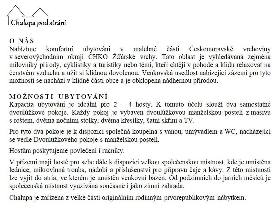 Chalupa Pod Strani Teleci Dış mekan fotoğraf